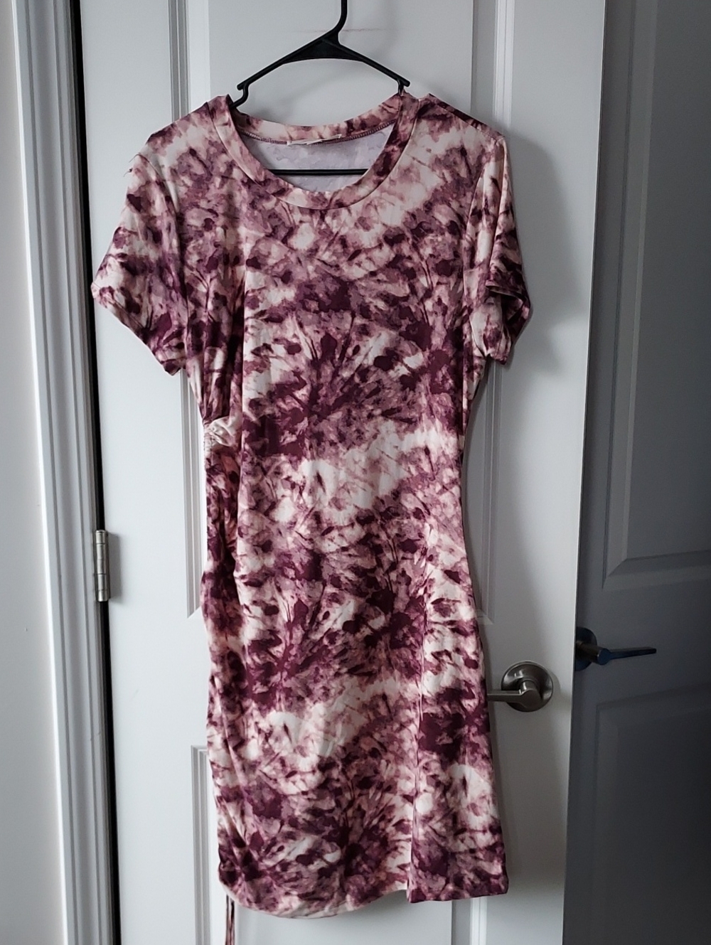 No Commemt Tie-Dye Mauve Tee Dress